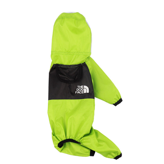 Rainy Day Pet Poncho Lightweight Waterproof Dog Clothing