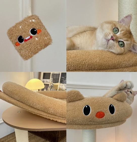 Little Panda Cat Climbing Frame Bed Scratching Toy