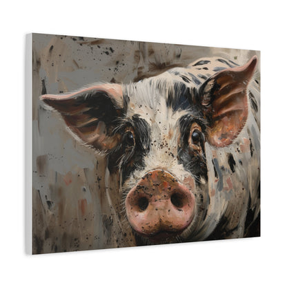 Gloucestershire "Luna" Pig Canvas 1.25"