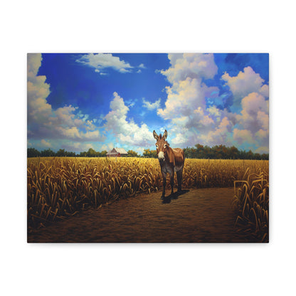 Donkey "Opie" Canvas 1.25"