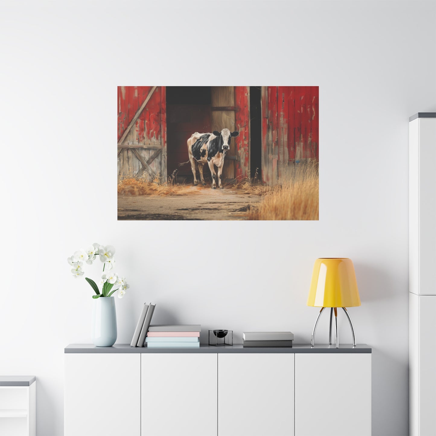 Holstein "Stella" Friesian Cow Canvas 1.25"