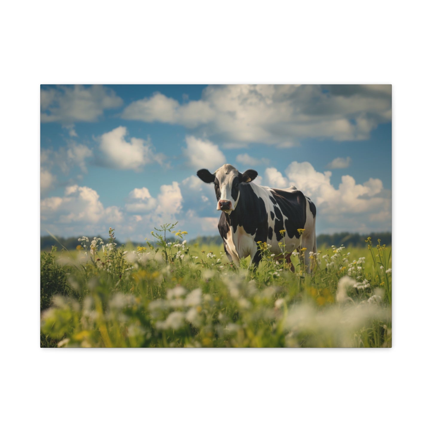 Holstein "Daisy" Friesian Cow Canvas 1.25"