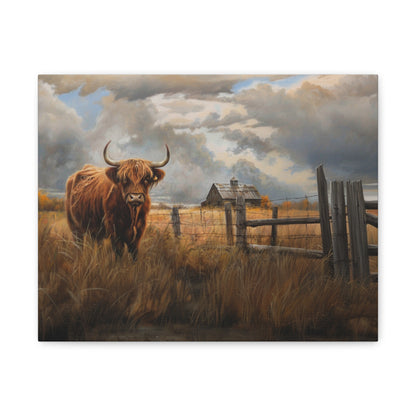 Highland "Fergus" Cow Canvas 1.25"