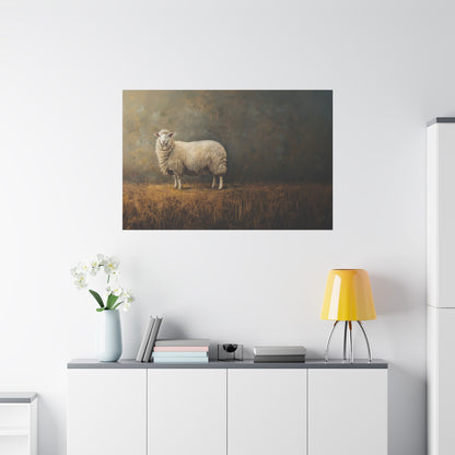 Suffolk "Molly" Sheep Canvas 1.25"