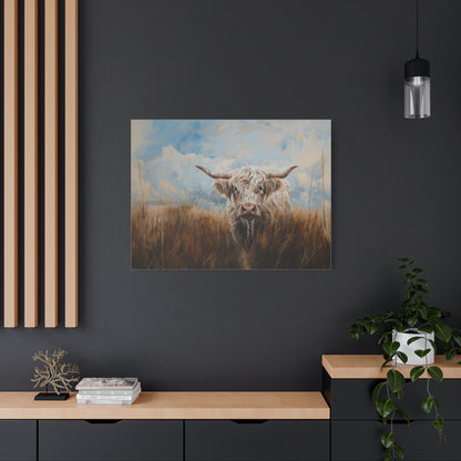 Highland "White Highlander" Cow Canvas 1.25"