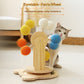 Solid Wood Cat Scratching Board Turntable Toy