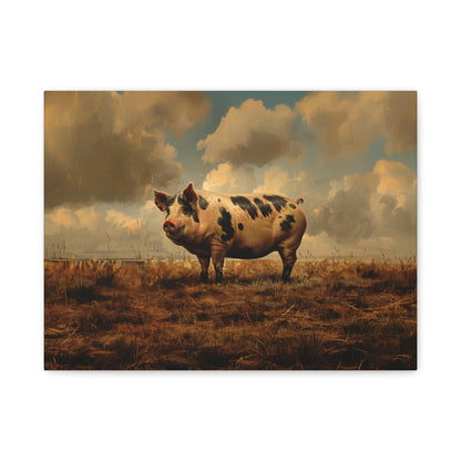 Gloucestershire "Penelope" Pig Canvas 1.25"