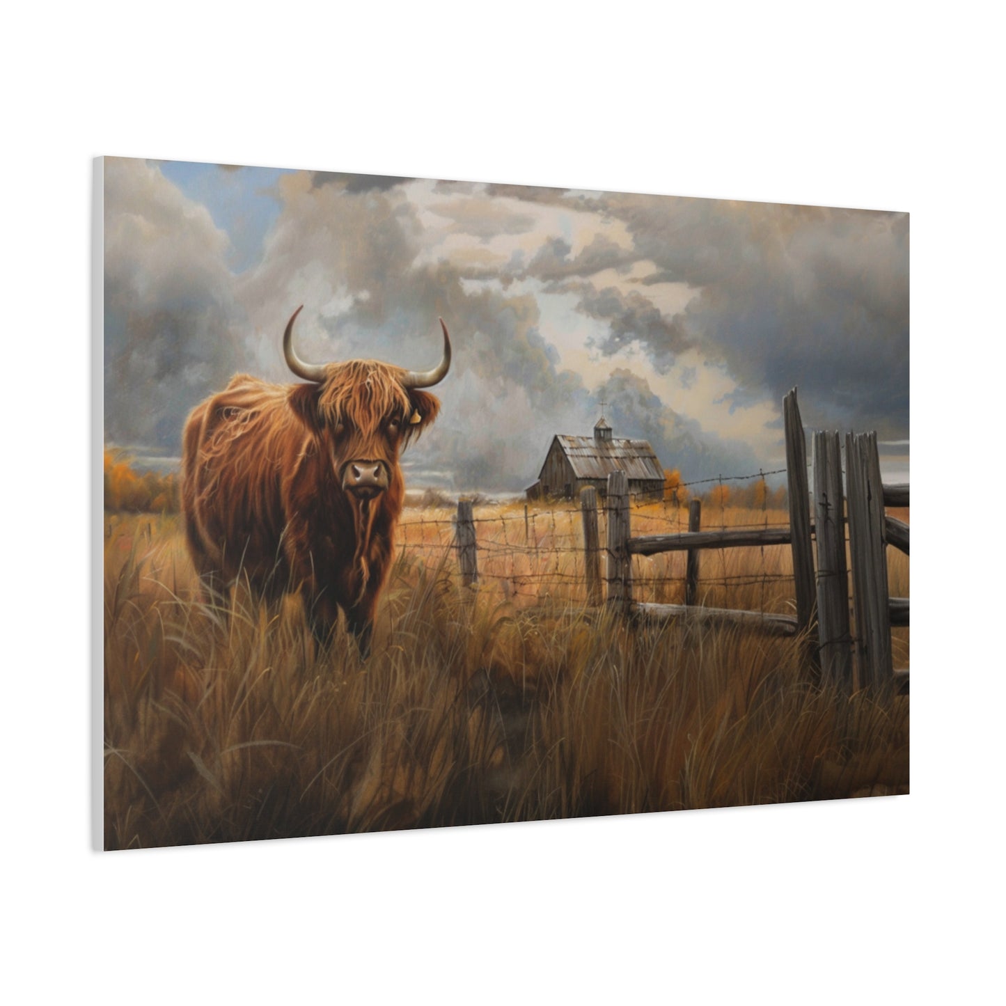 Highland "Fergus" Cow Canvas 1.25"