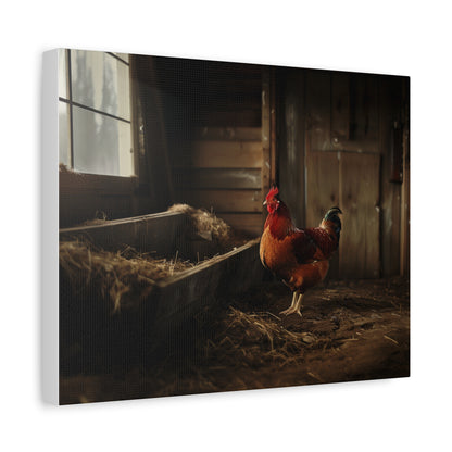 Rhode Island Red "Flappy" Chicken Canvas 1.25"