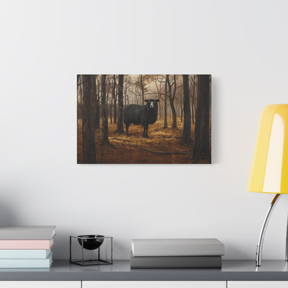 Black Welsh "Nova" Sheep Canvas 1.25"