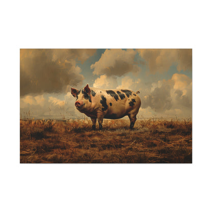 Gloucestershire "Penelope" Pig Canvas 1.25"