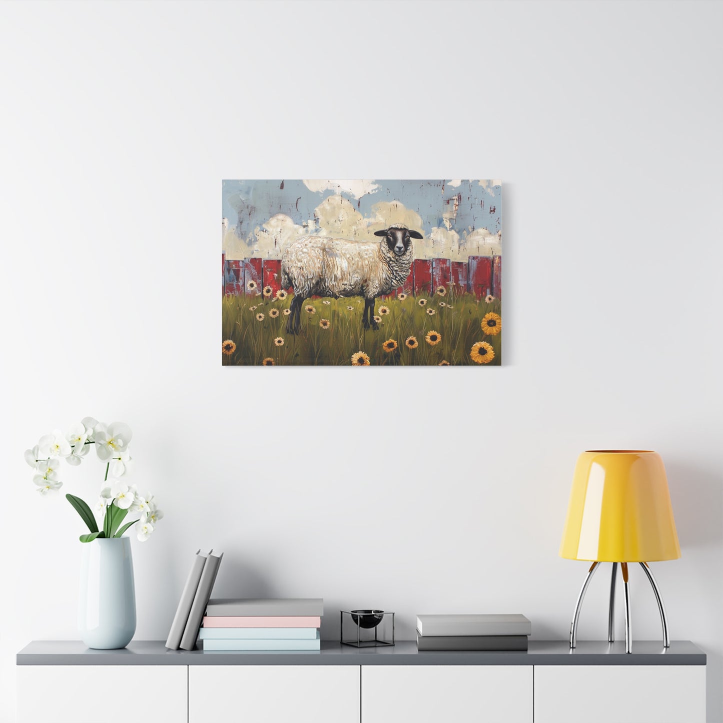 Suffolk "Bella" Sheep Canvas 1.25"