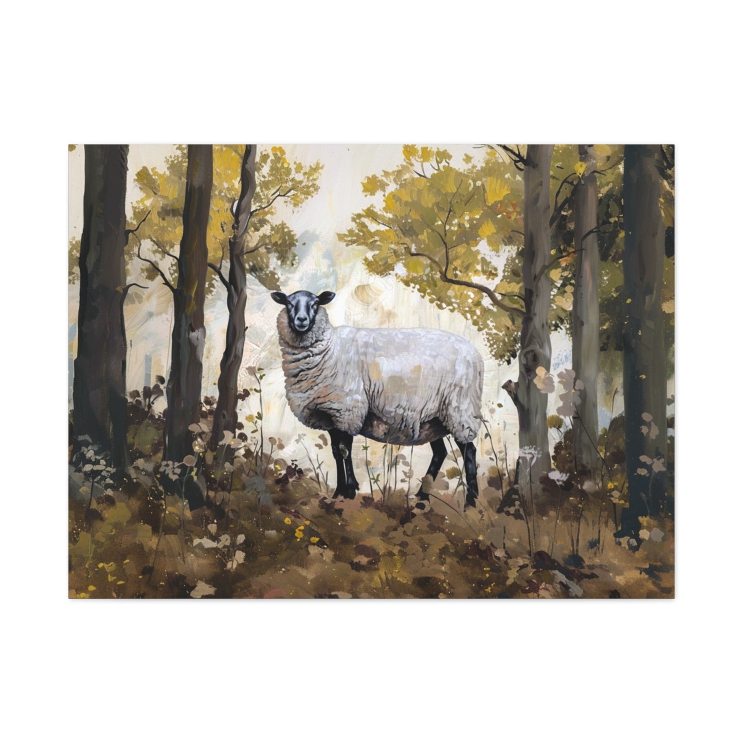 Suffolk "Dolly" Sheep Canvas 1.25"