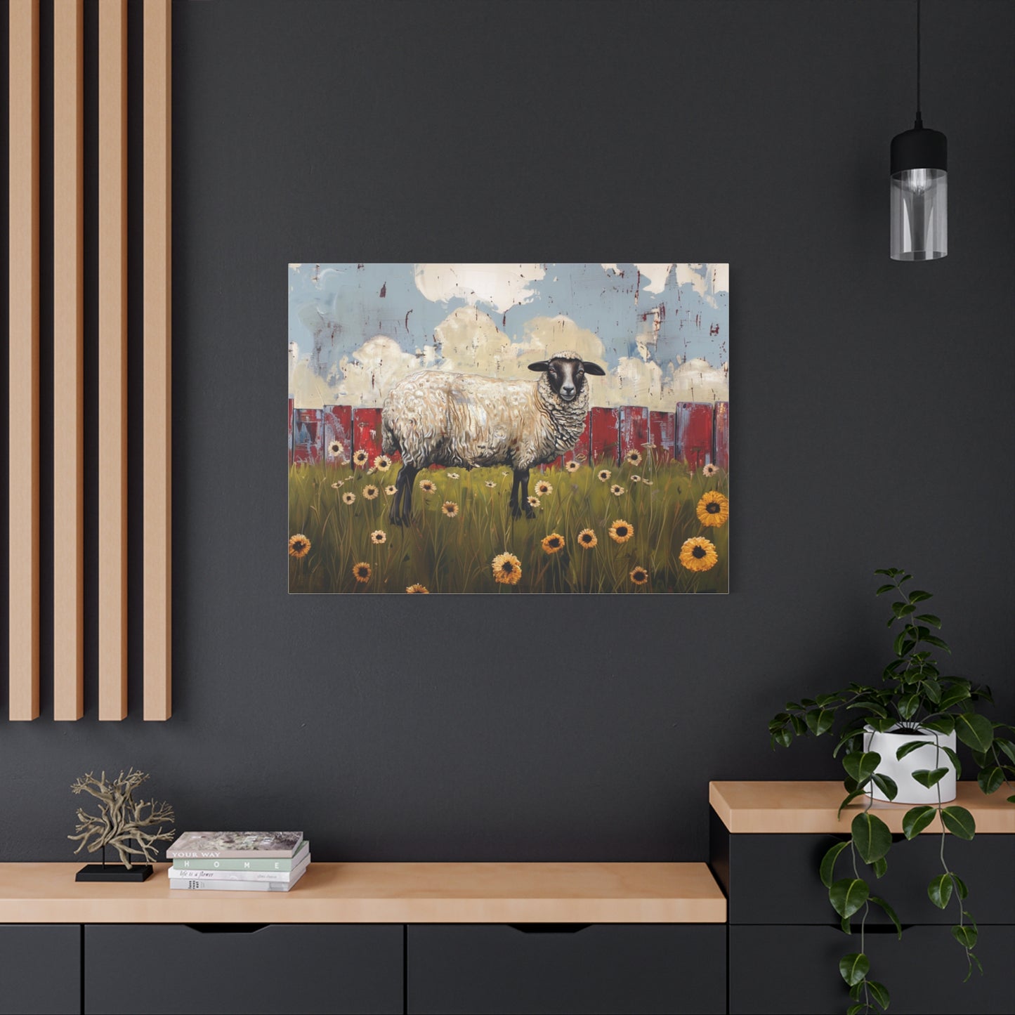 Suffolk "Bella" Sheep Canvas 1.25"