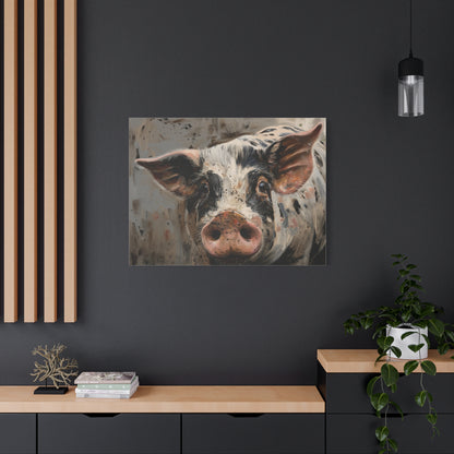 Gloucestershire "Luna" Pig Canvas 1.25"