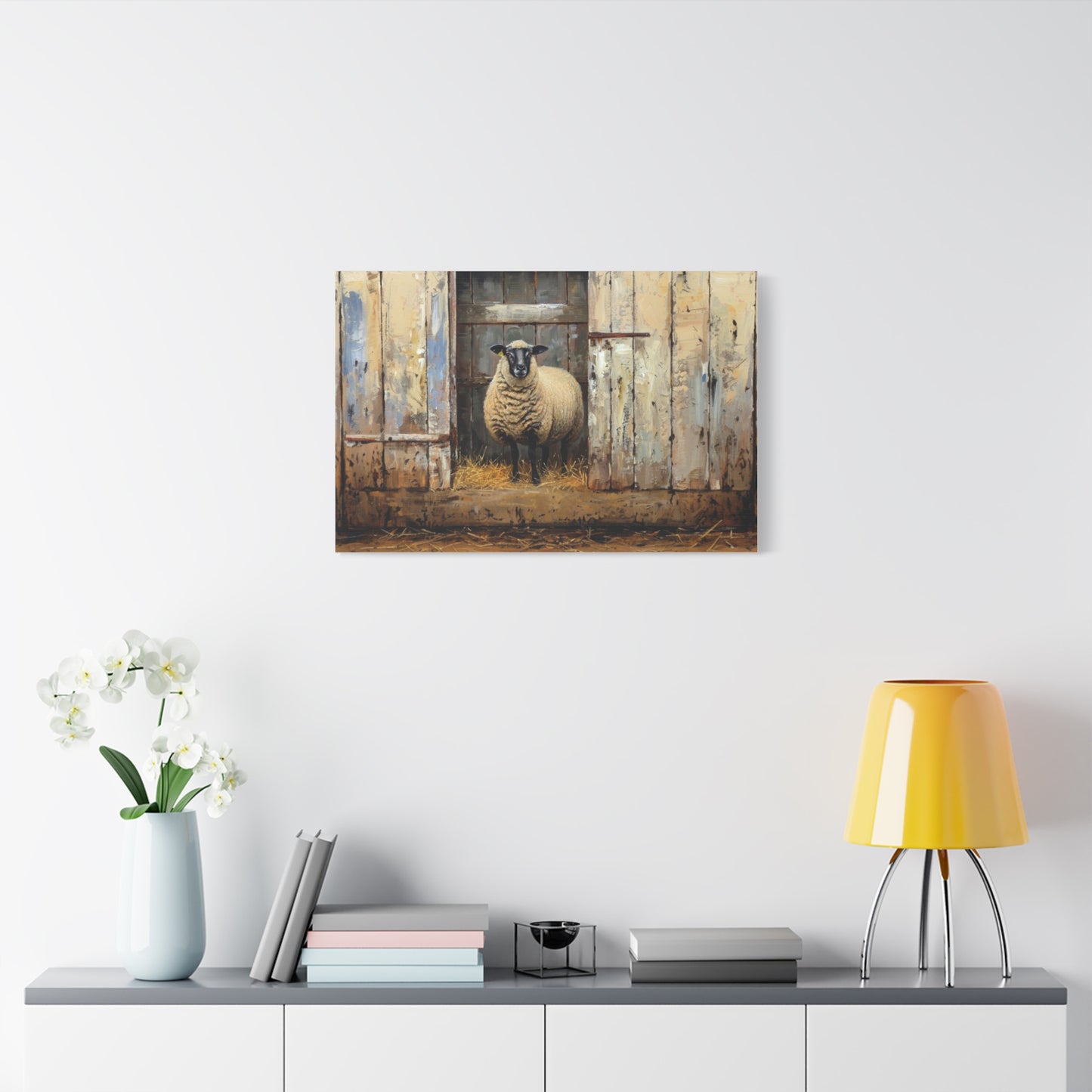 Suffolk "Sophie" Sheep Canvas 1.25"