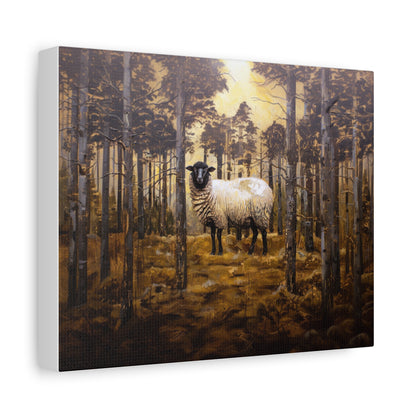 Suffolk "Jasper" Sheep Canvas 1.25"