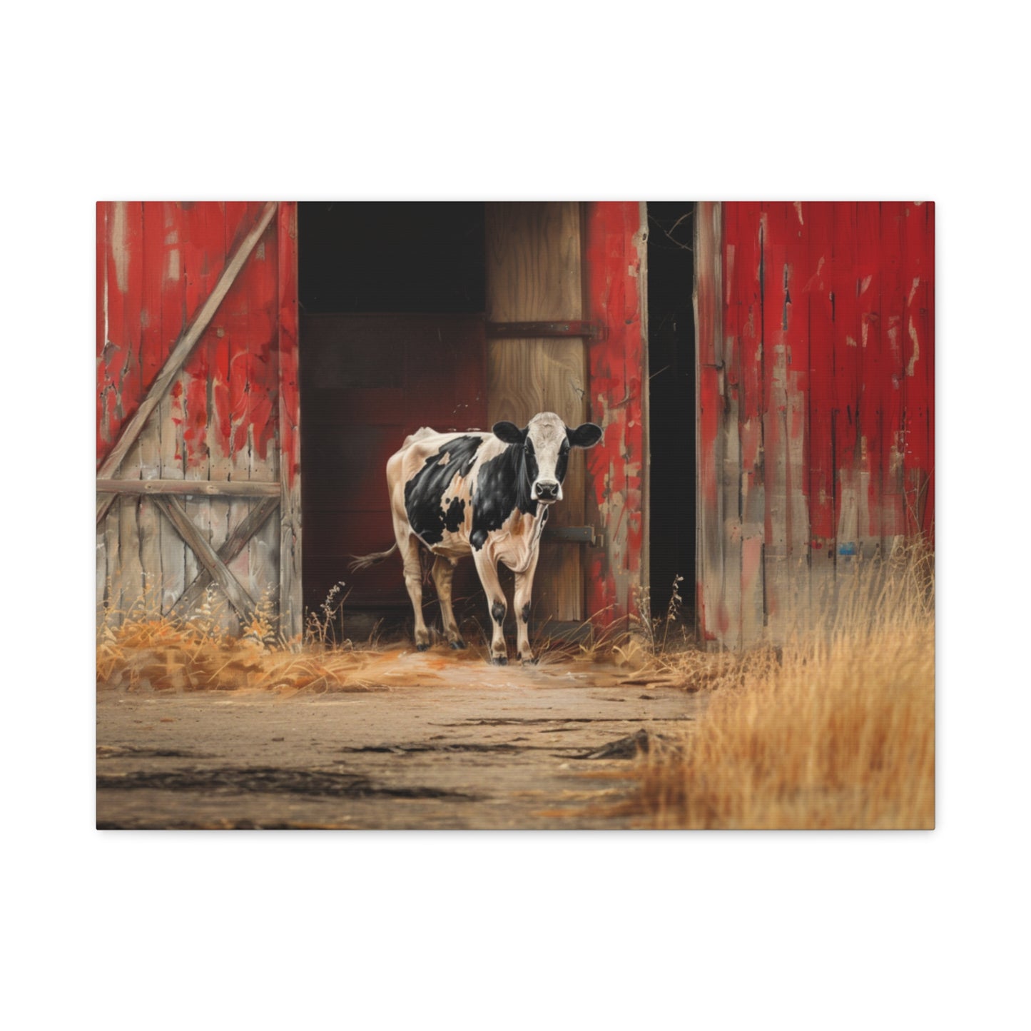 Holstein "Stella" Friesian Cow Canvas 1.25"