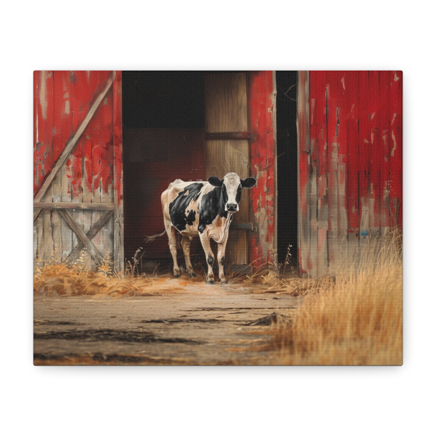 Holstein "Stella" Friesian Cow Canvas 1.25"