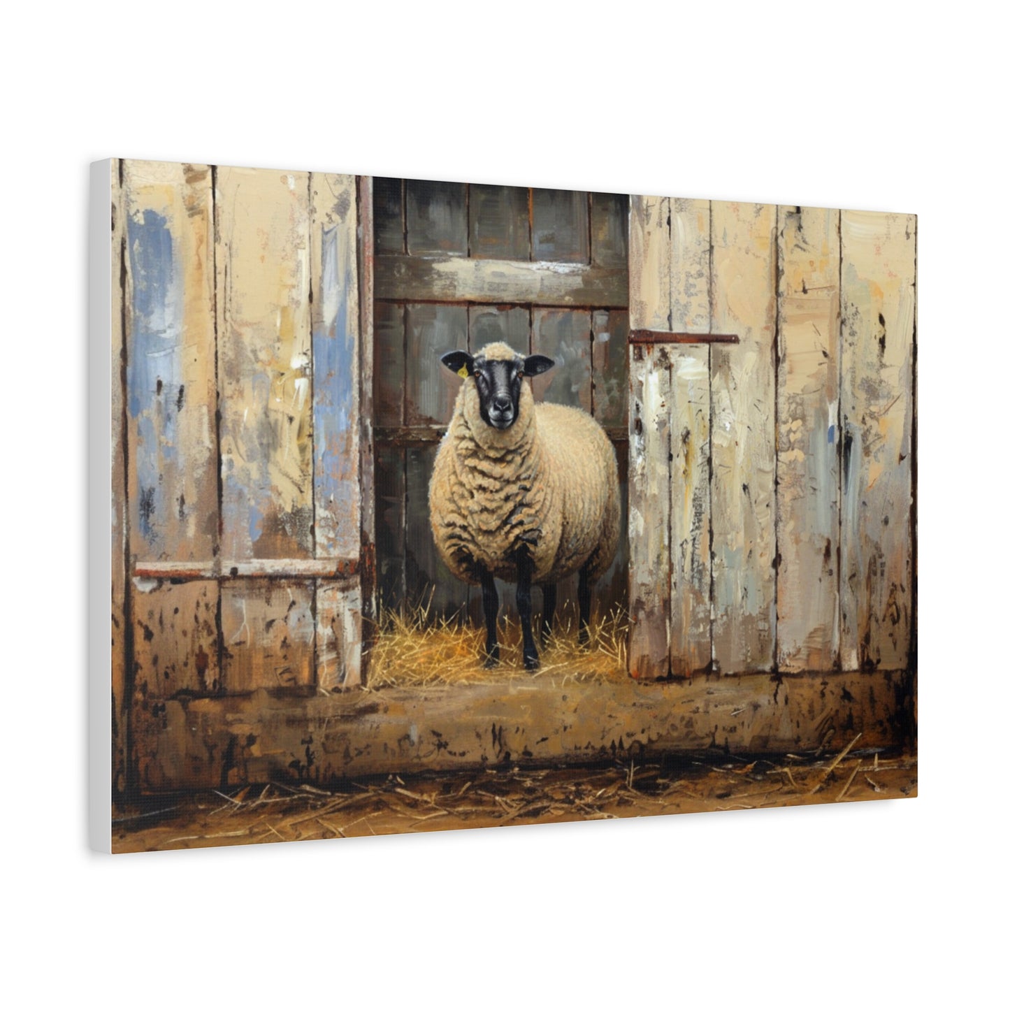 Suffolk "Sophie" Sheep Canvas 1.25"