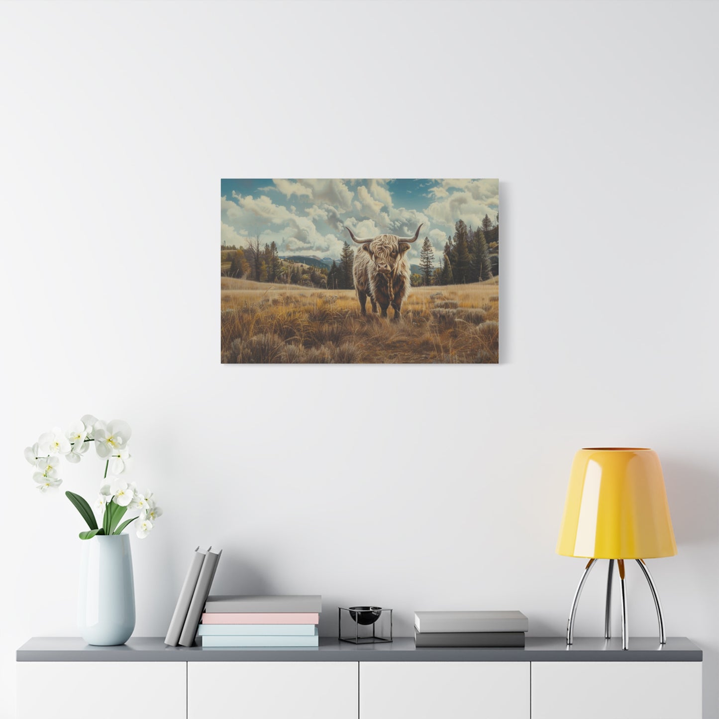 Highland "Bonnie" Cow Canvas 1.25"