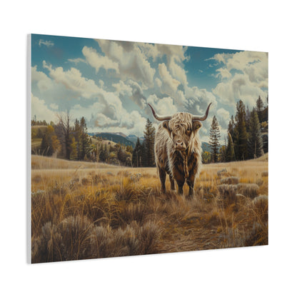 Highland "Bonnie" Cow Canvas 1.25"