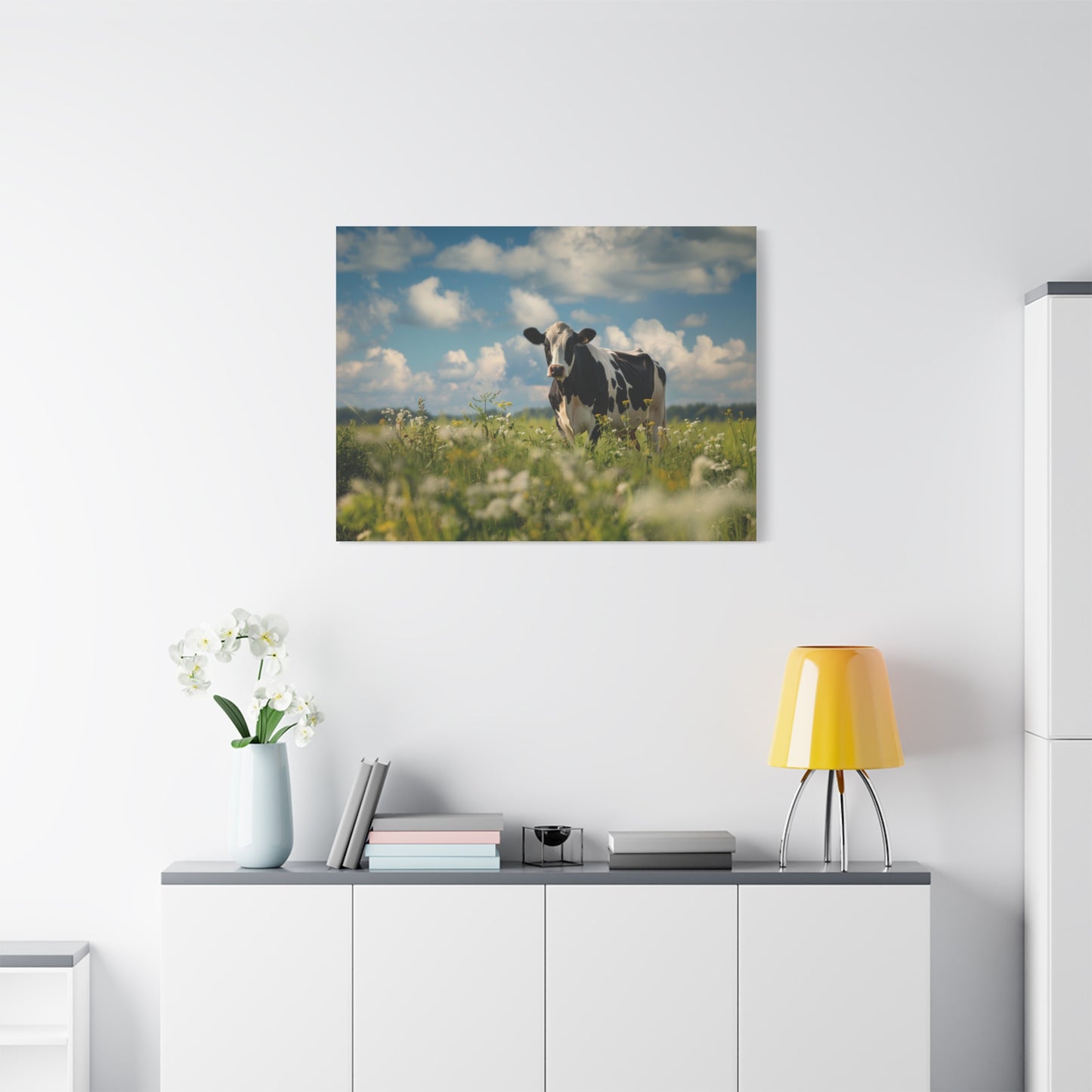 Holstein "Daisy" Friesian Cow Canvas 1.25"