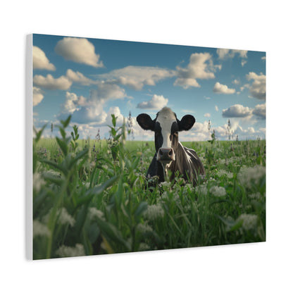 Holstein "Sky" Friesian Cow Canvas 1.25"