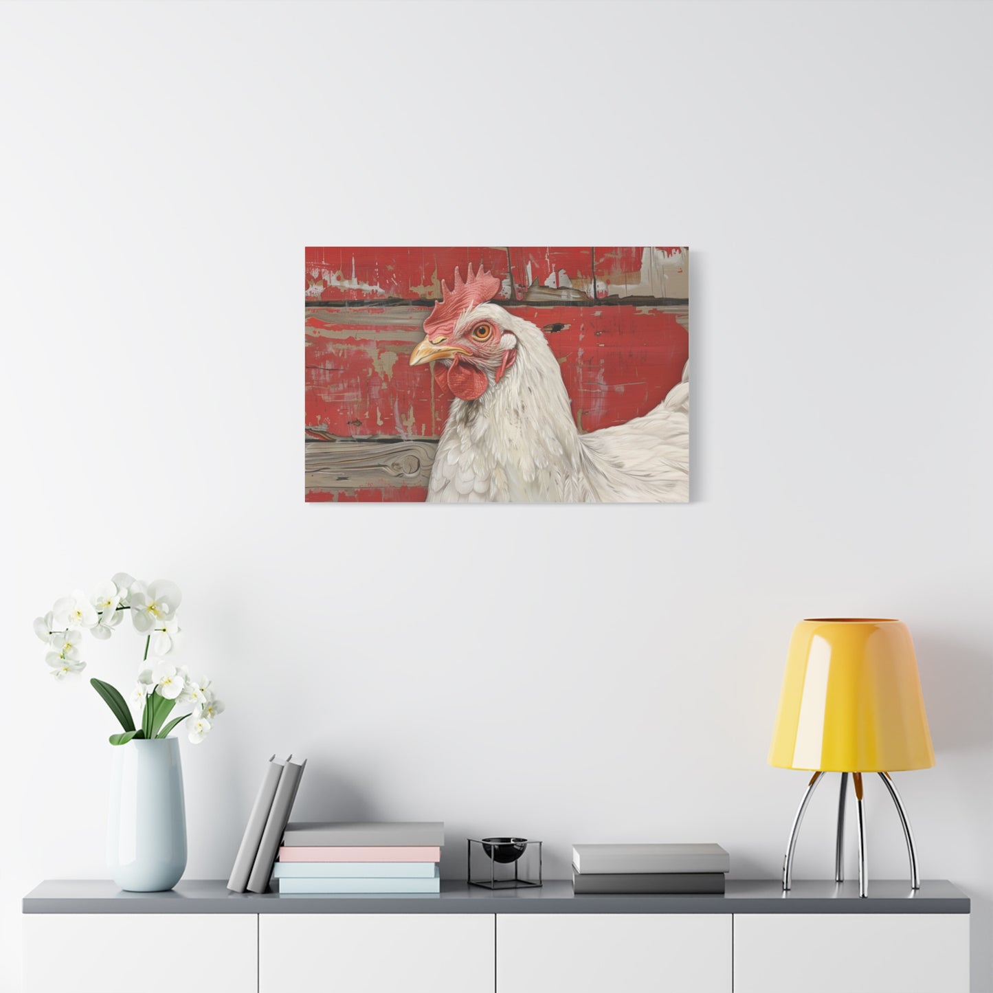 Leghorn "Bella" Chicken Canvas 1.25"