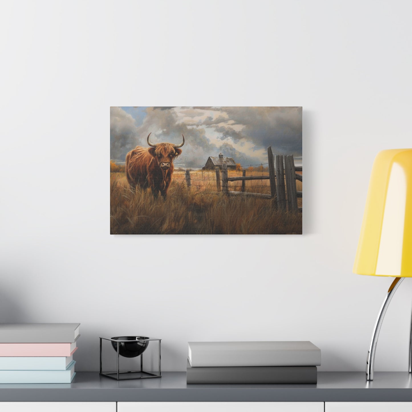 Highland "Fergus" Cow Canvas 1.25"