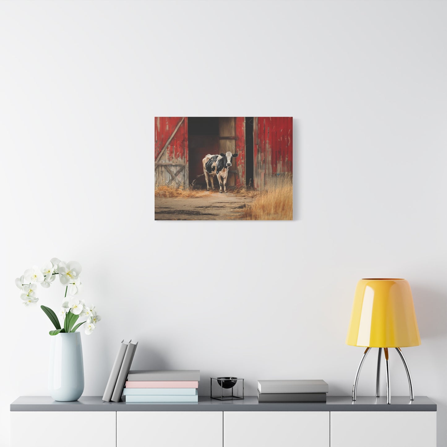 Holstein "Stella" Friesian Cow Canvas 1.25"