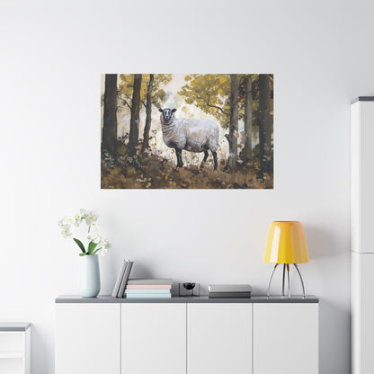 Suffolk "Dolly" Sheep Canvas 1.25"