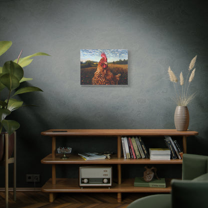 Rhode Island Red "Sunny" Chicken Canvas 1.25"