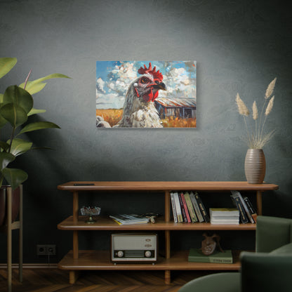 Leghorn "Cloud" Chicken Canvas 1.25"