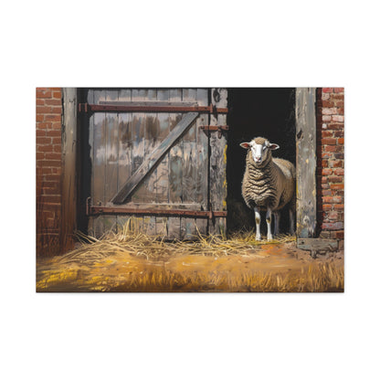 Suffolk "Dottie" Sheep Canvas 1.25"