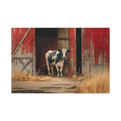 Holstein "Stella" Friesian Cow Canvas 1.25"