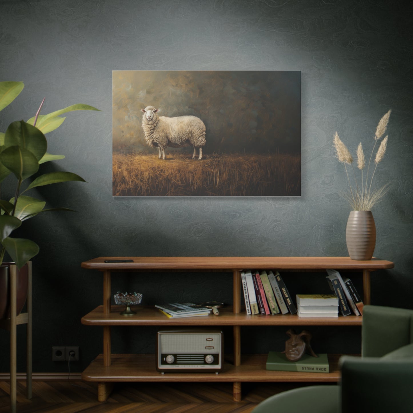 Suffolk "Molly" Sheep Canvas 1.25"