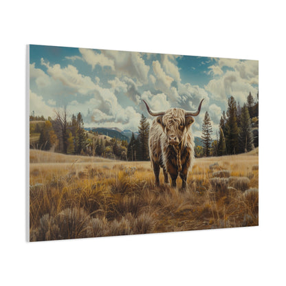 Highland "Bonnie" Cow Canvas 1.25"