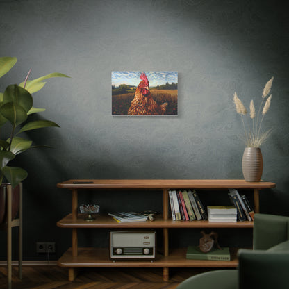 Rhode Island Red "Sunny" Chicken Canvas 1.25"