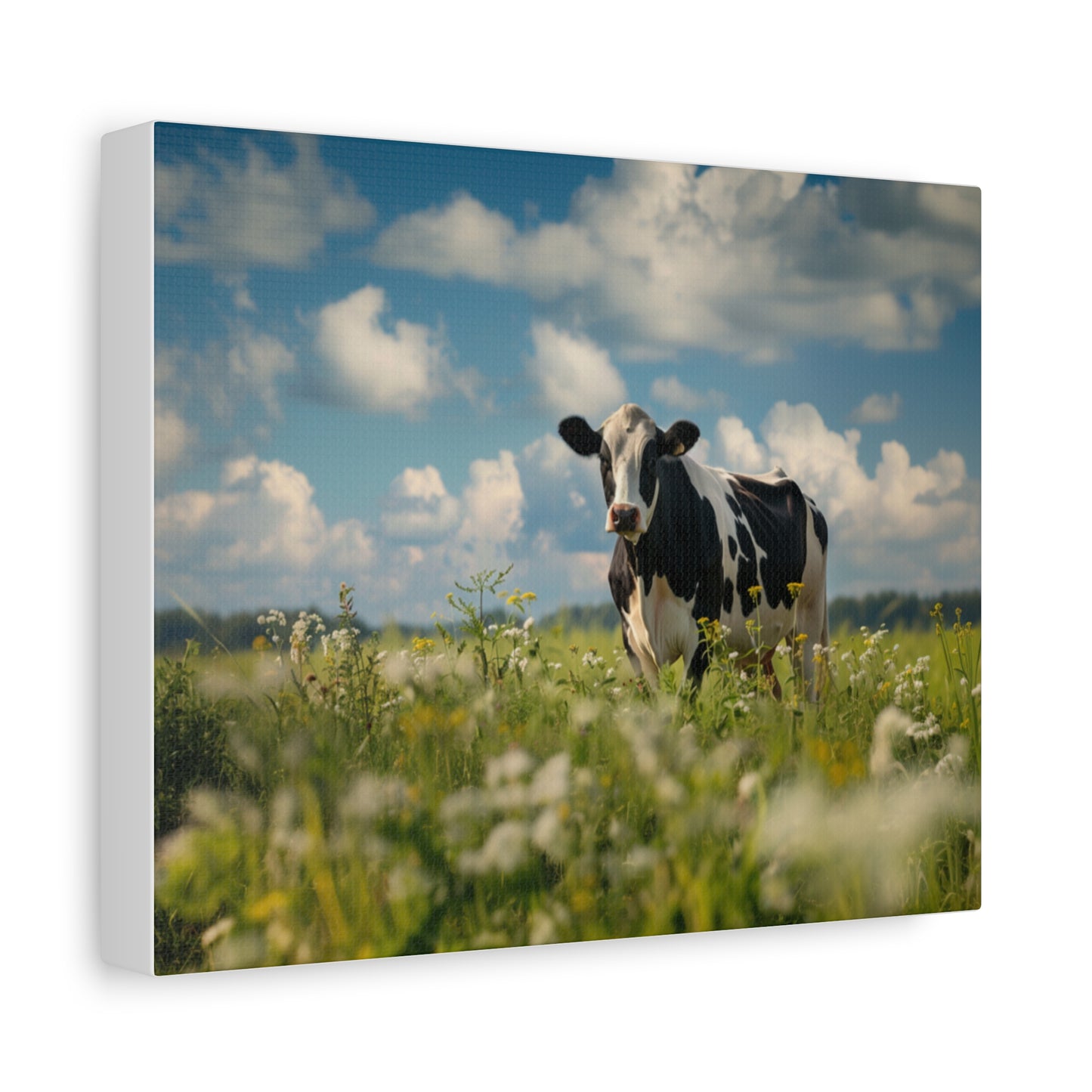 Holstein "Daisy" Friesian Cow Canvas 1.25"