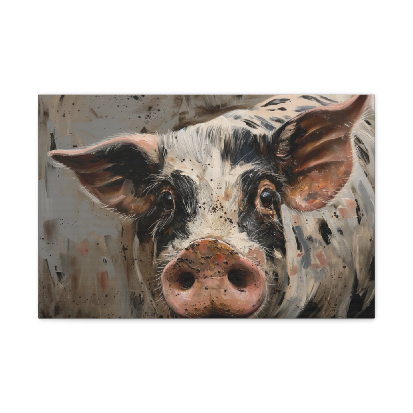 Gloucestershire "Luna" Pig Canvas 1.25"