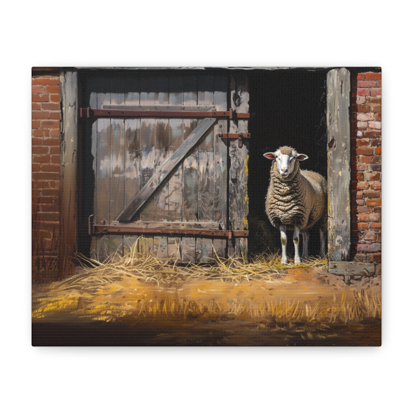 Suffolk "Dottie" Sheep Canvas 1.25"