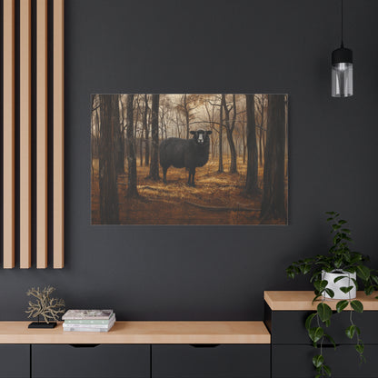 Black Welsh "Nova" Sheep Canvas 1.25"