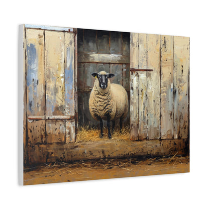 Suffolk "Sophie" Sheep Canvas 1.25"