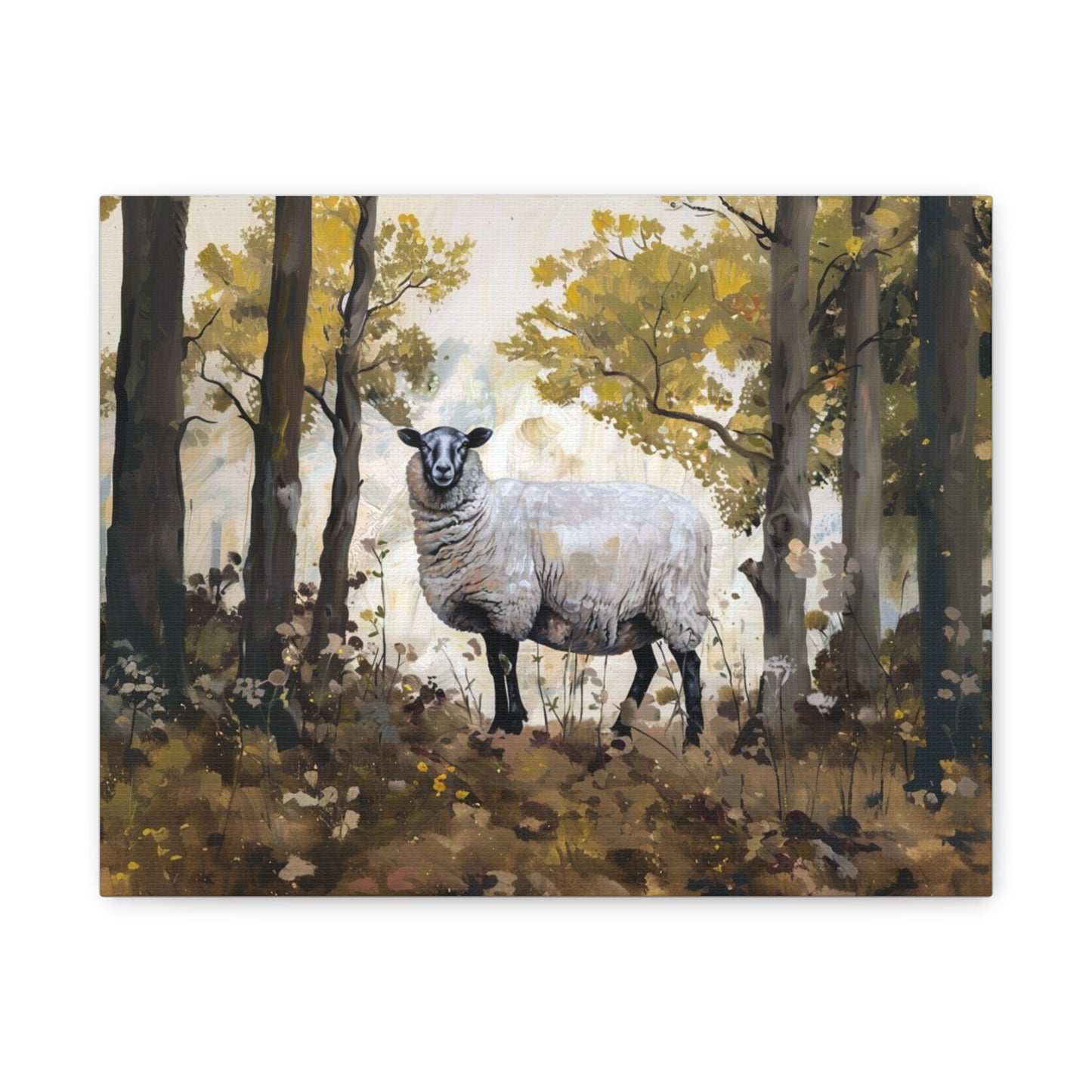 Suffolk "Dolly" Sheep Canvas 1.25"