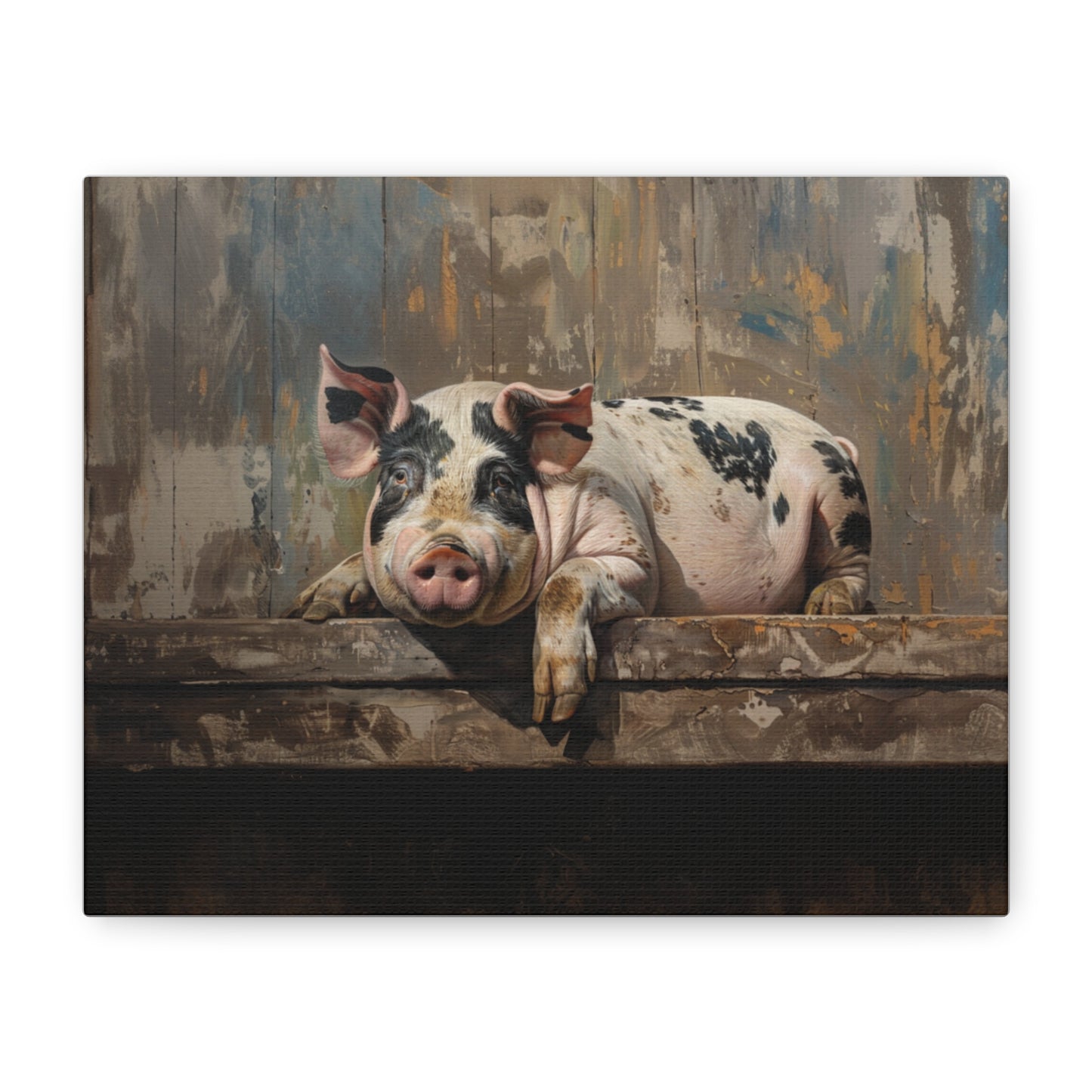 Gloucestershire "Millie" Pig Canvas 1.25"