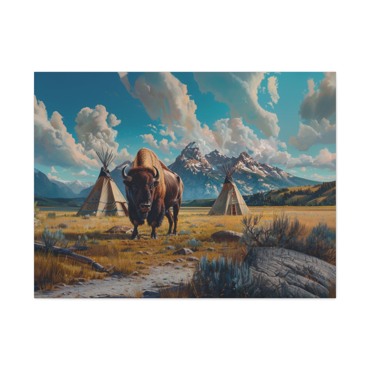 American "Dakota" Buffalo Canvas 1.25"