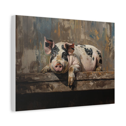 Gloucestershire "Millie" Pig Canvas 1.25"