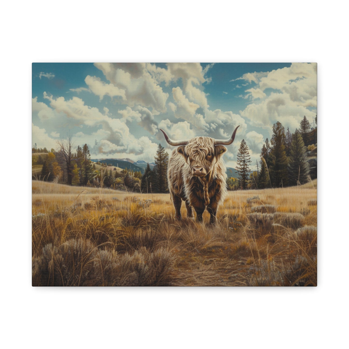 Highland "Bonnie" Cow Canvas 1.25"