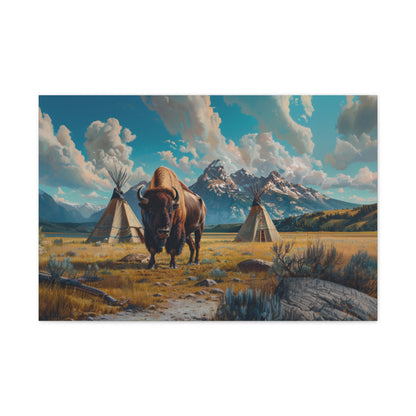 American "Dakota" Buffalo Canvas 1.25"